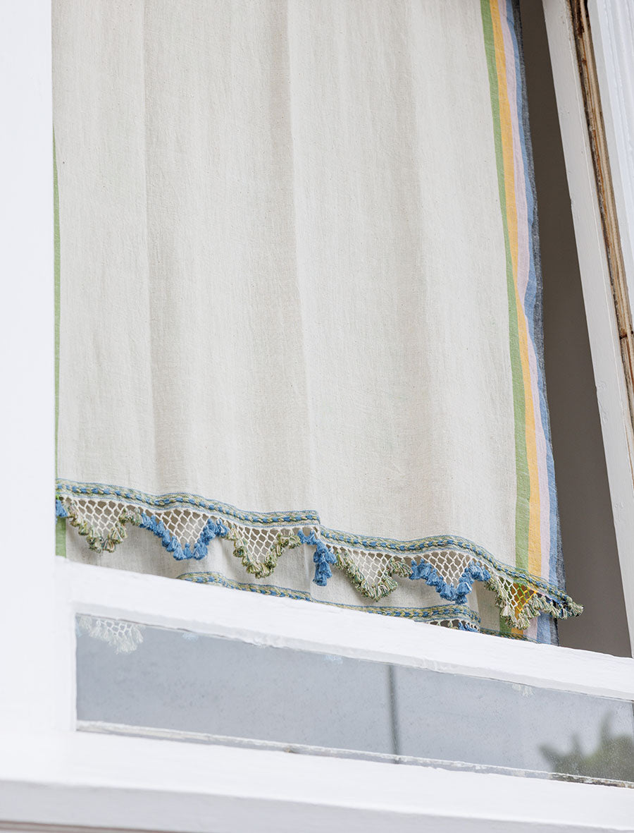 Moiré Magic hand-loom Kala cotton curtain