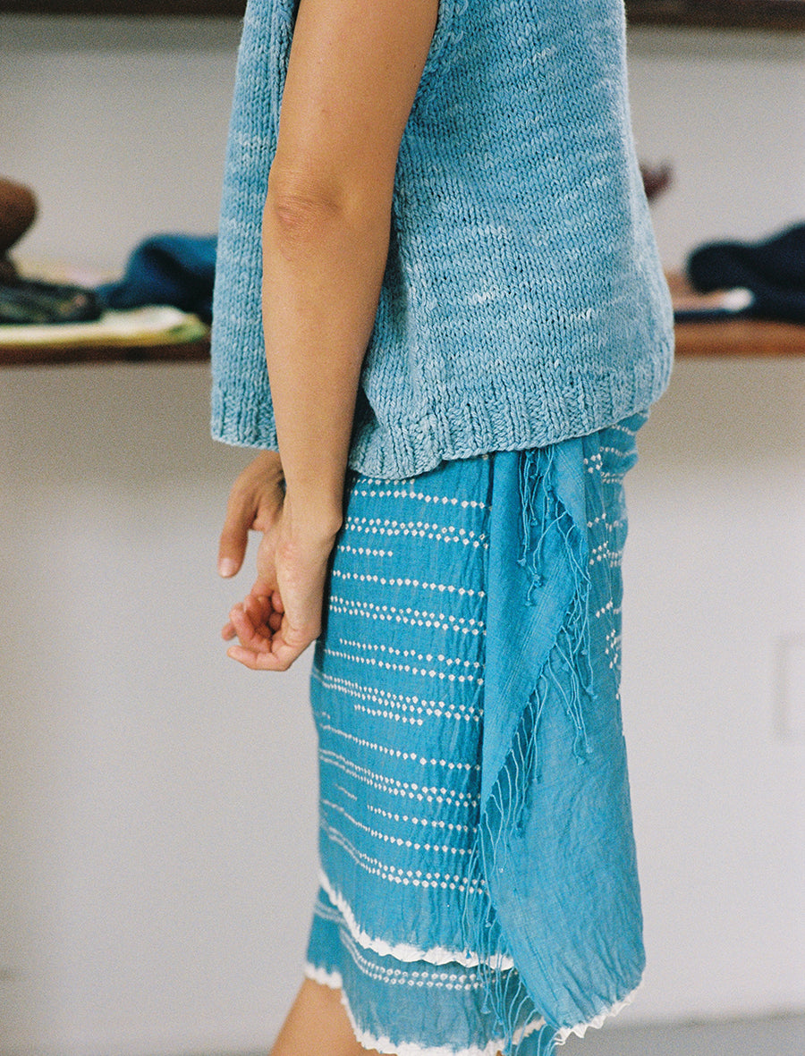 'Opal' Colours From Clouds Merino Wool Vest