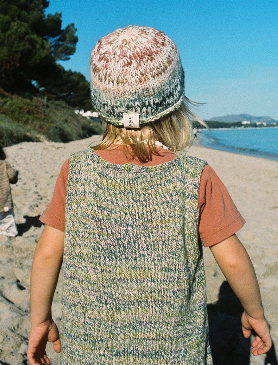 Opal Knitted Hat in space-dyed Merino Wool
