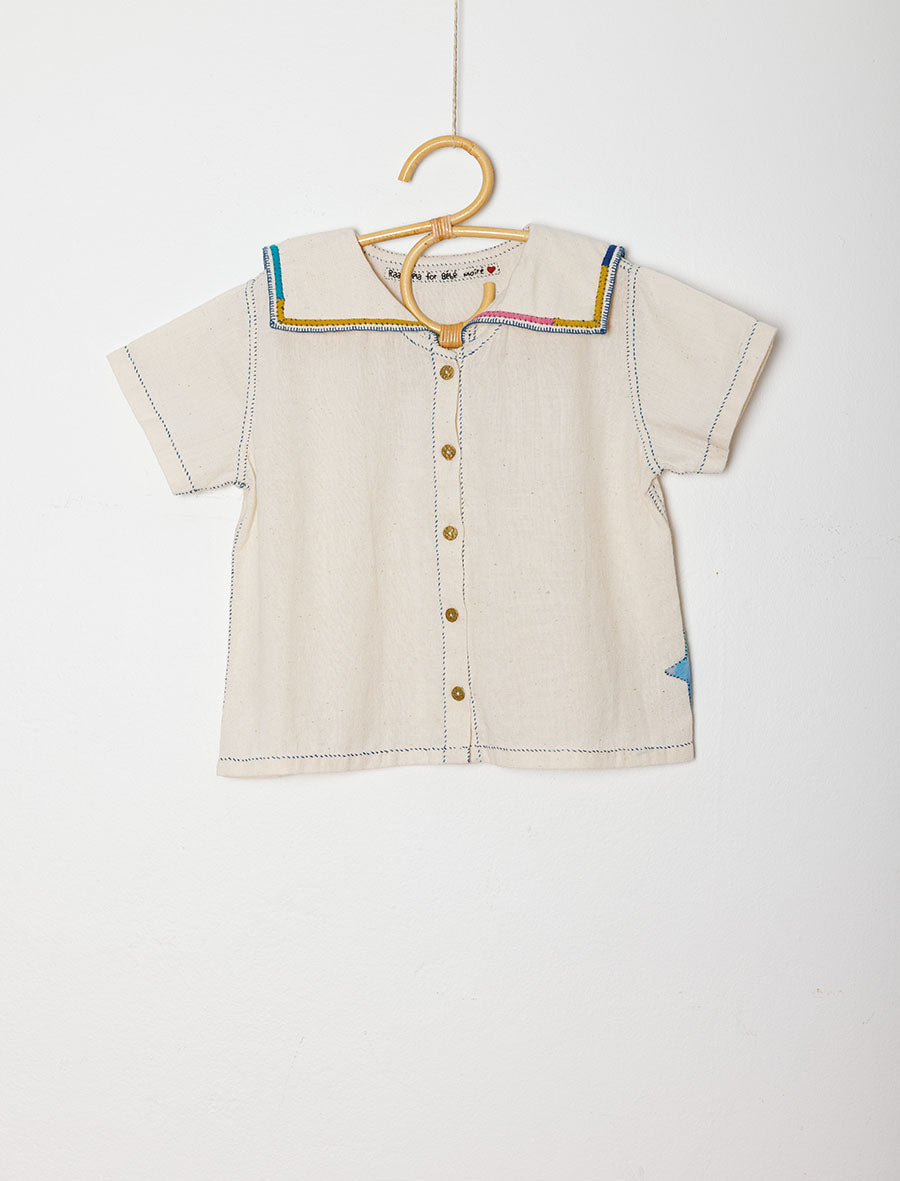 Étoile Cosmic Shirt with Stripe Appliqué