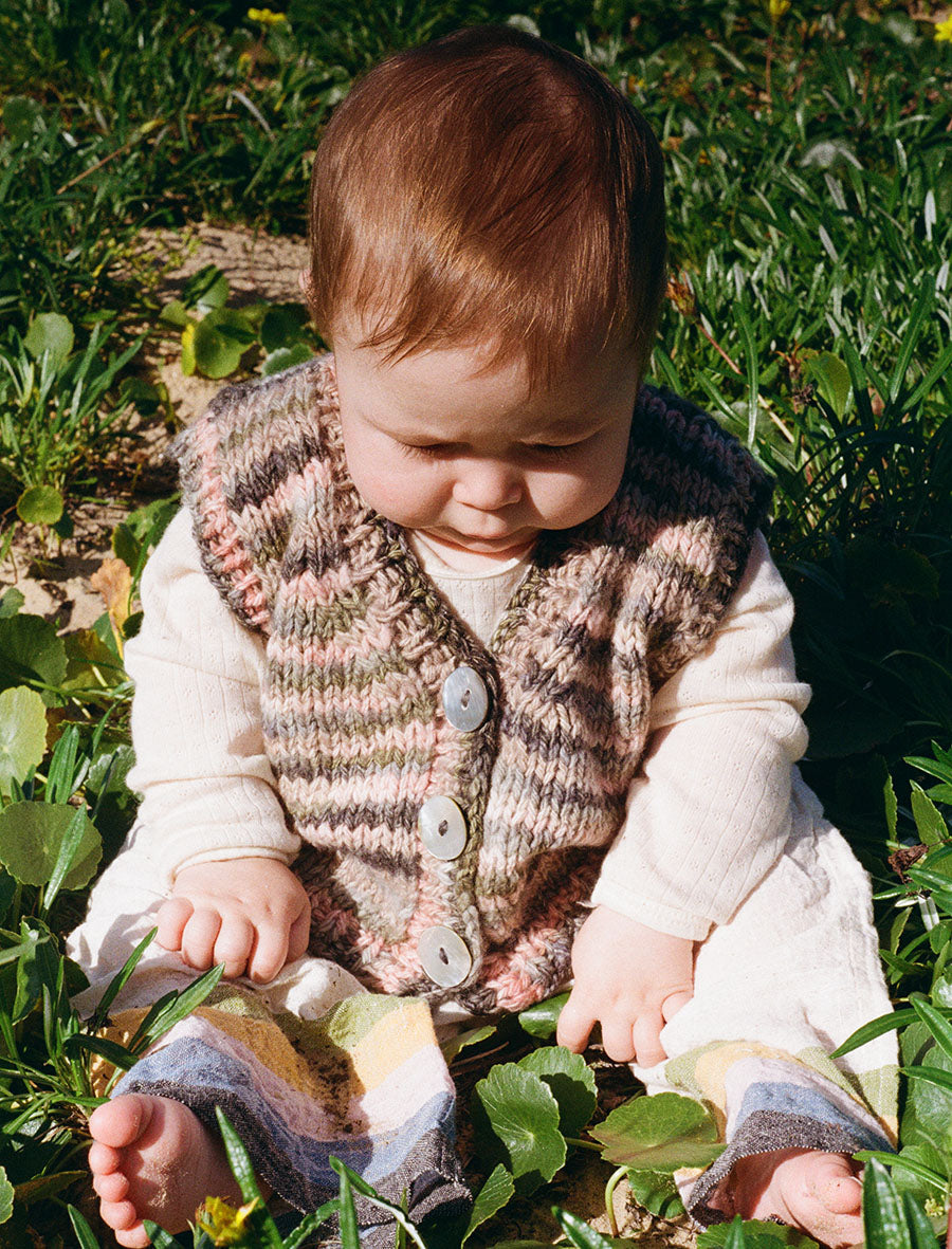 Seafloor Button-up Merino Wool Vest