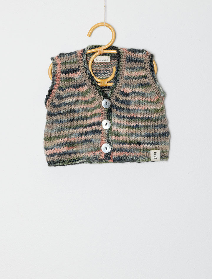 Seafloor Button-up Merino Wool Vest