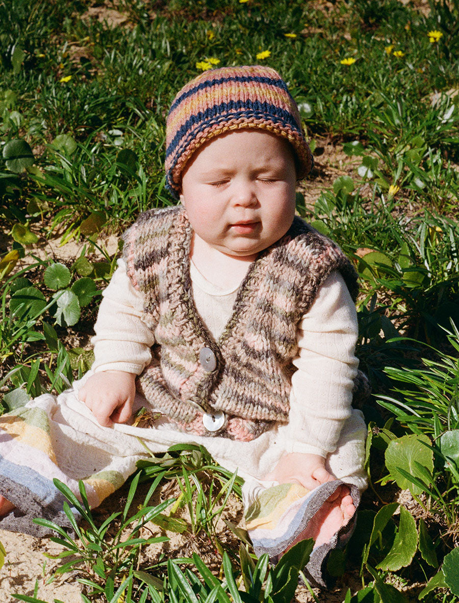 Starry Night Knitted Hat in Merino Wool