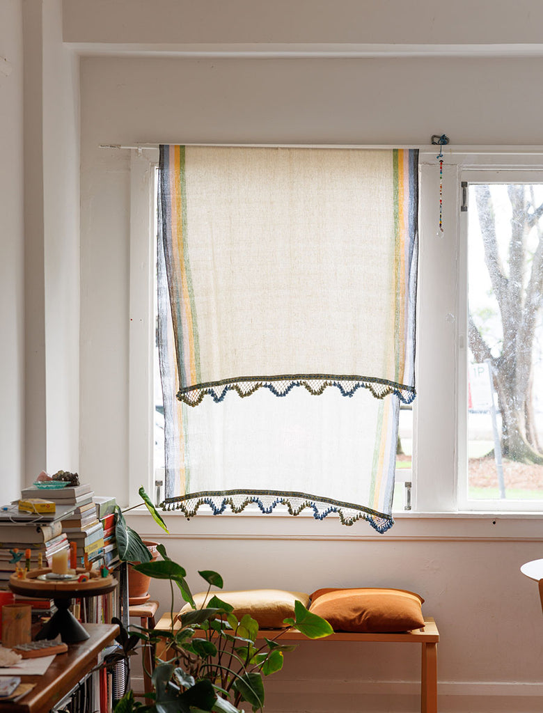 Moiré Magic hand-loom Kala cotton curtain