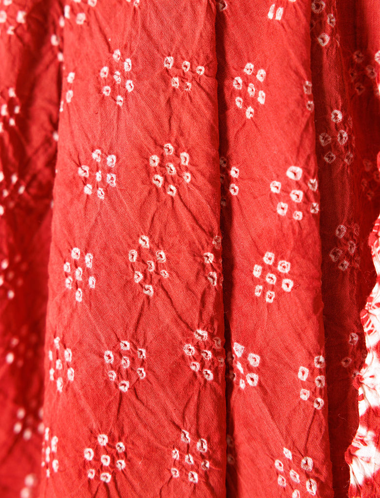 Bindi Dot Hand-loom Wrap in Wild Hibiscus