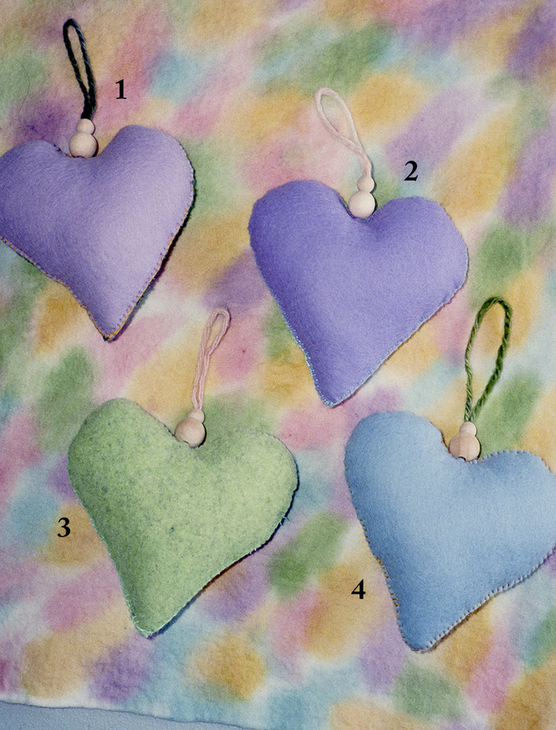 Hand-stitched Heart Decorations by The Artisan Forest