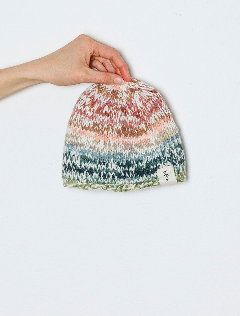 Opal Knitted Hat in space-dyed Merino Wool