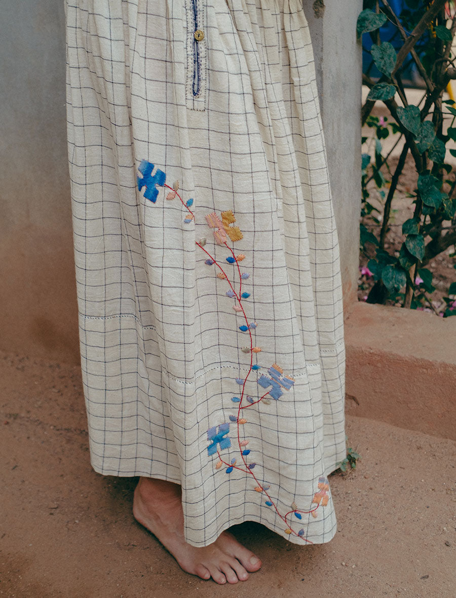Adults Skirt with Vine Appliqué made by RaasLeela
