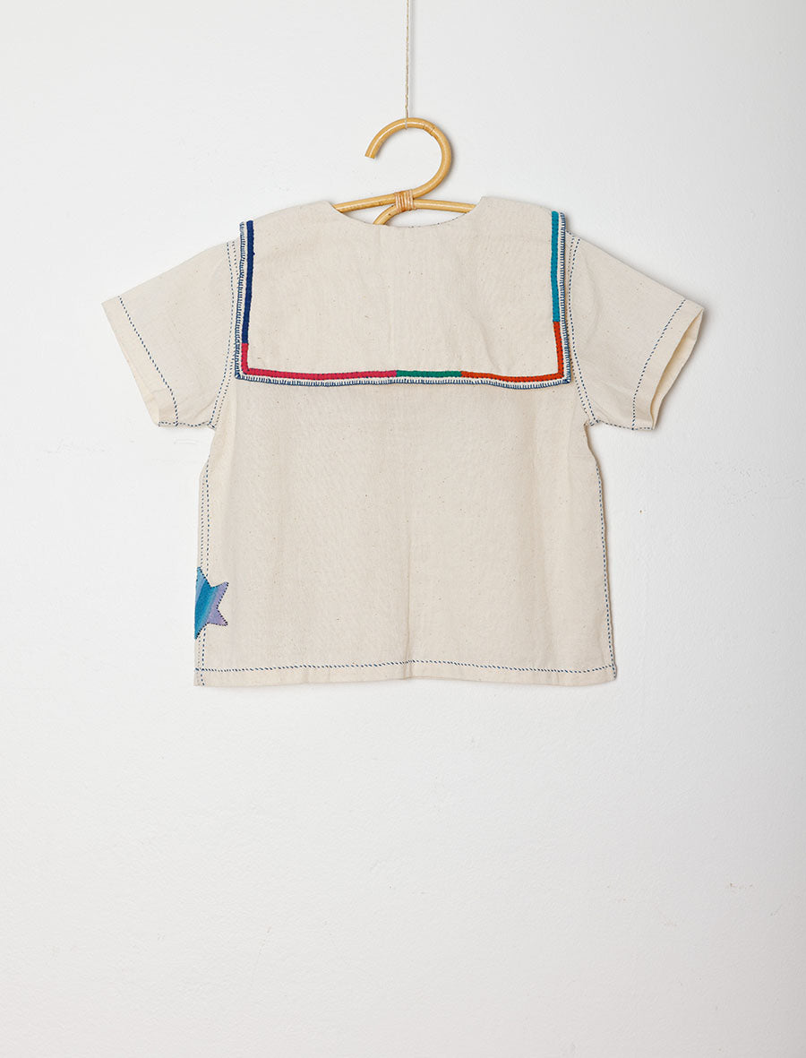 Étoile Cosmic Shirt with Stripe Appliqué