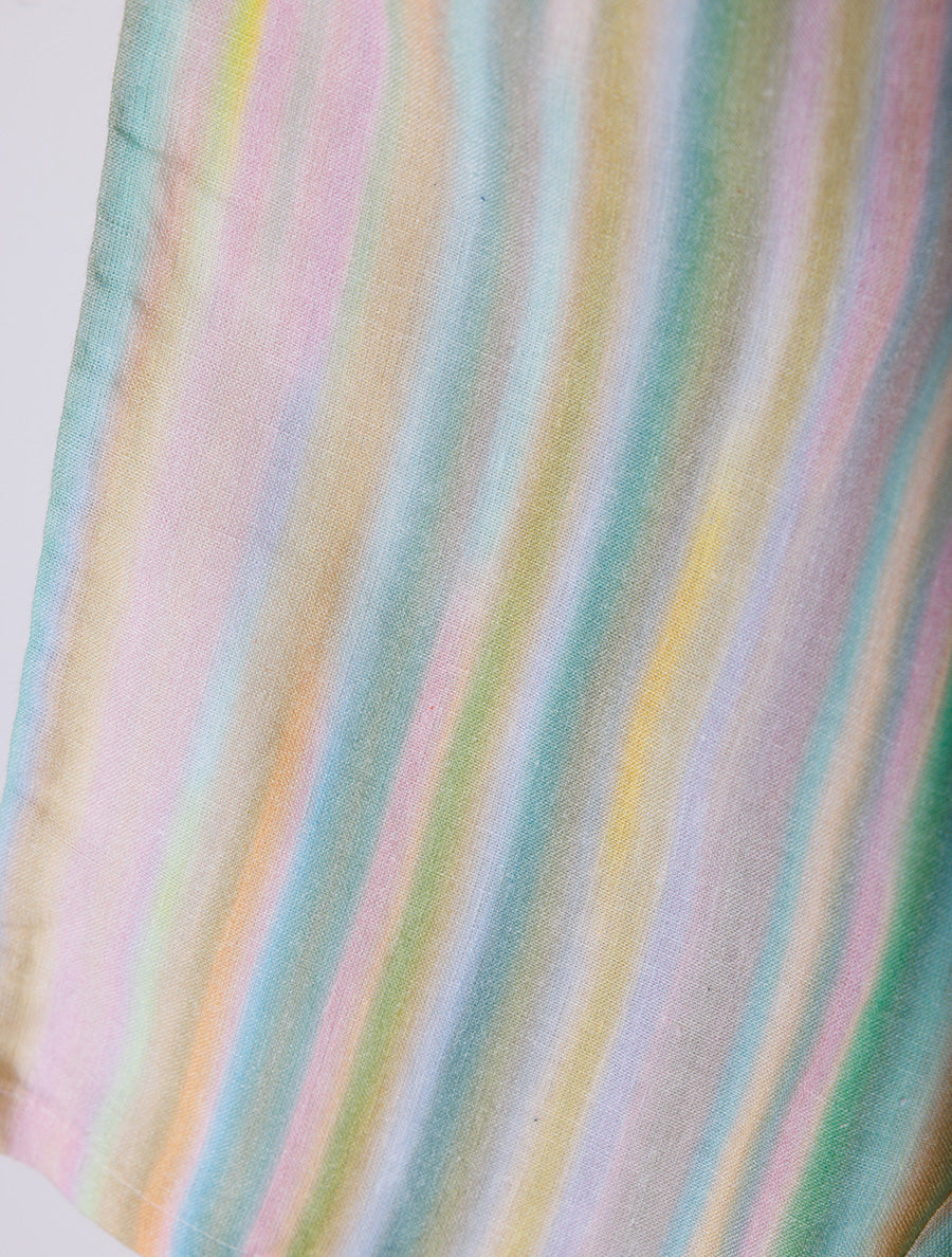 Bed Pillowslips in Morning Light printed Linen (with ties)