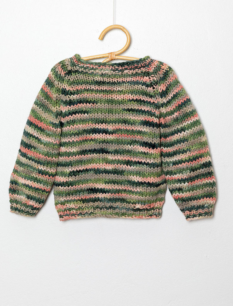 Seafloor Knit in space-dyed Merino Wool